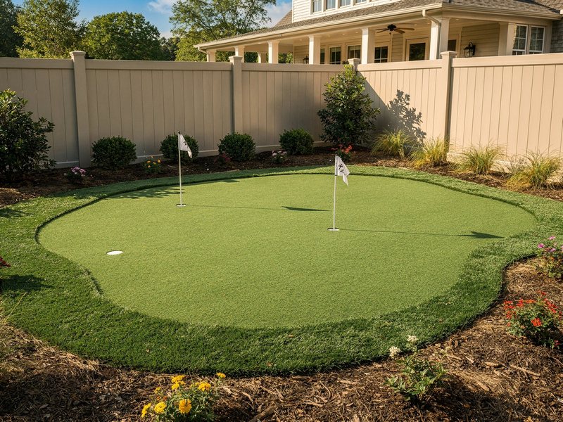 Backyard Putting Green, Weddington